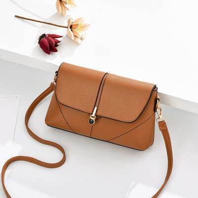 

Summer LadiesNew Fashion Ins Tide All Pure Colors One Shoulder Slant Crossing Womens Bag Summer