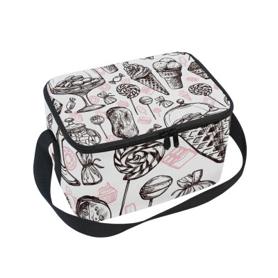 

ALAZA Lunch Box Insulated Lunch Bag Large Cooler Teatime Tote Bag