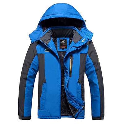 

Gobestart Mens Casual Autumn Winter Long Sleeve Hooded Zipper Fleece Outdoor Jacket