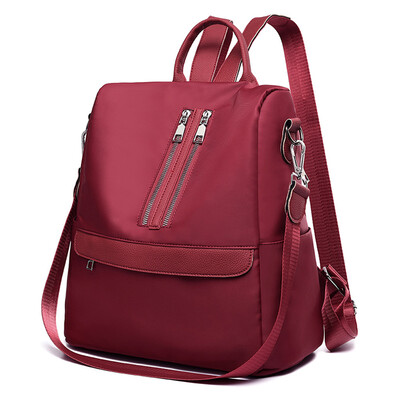 

Tailored Fashion Ladies Oxford Cloth Wild Large Capacity Backpack Student Bag Travel Bag