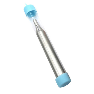 

Stainless Steel Collapsible Pocket Fire Starting Blow Tube Outdoor Camping Tools