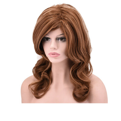 

〖Follure〗Fashion Sexy Wig Wavy Women Brown Synthetic Wigs Rose Net Hot for Woman