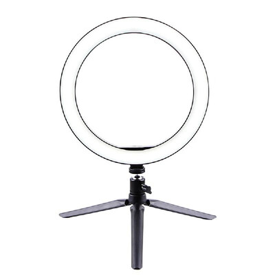 

Photography LED Selfie Light 260MM Dimmable Camera Phone Lamp with Table Tripods