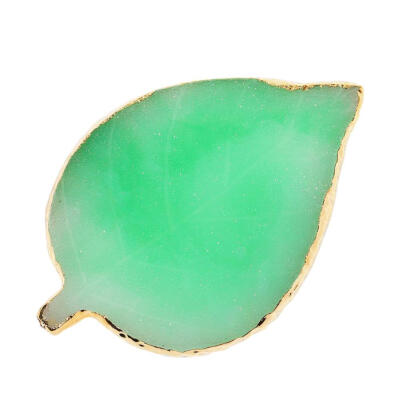 

Leaf Shape Natural Resin Nail Art Color Palette Acrylic Gel Polish Holder