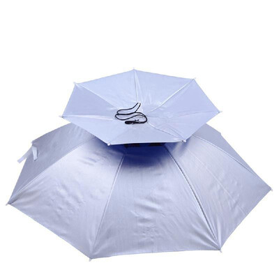 

Portable Anti-Ultraviolet Light Rain Shade Head-Mounted Double-Deck Umbrella For Outdoor Fishing