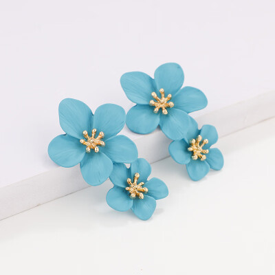 

Flashbuy Trendy Metal Flower Drop Earrings For Women Geometric Alloy Spray Earrings Girls Fashion Jewelry Wedding Accessories