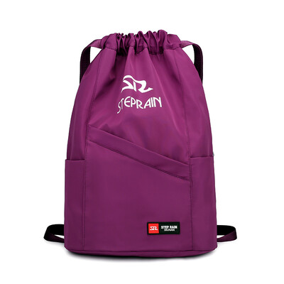 

Sports body-building bag simple outdoor travel backpack large-capacity light-beam pocket double-shoulder bag for women&men