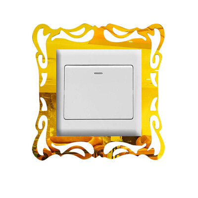 

Toponeto 1PC Switch Sticker Home Decor Wall Mirror Style Photo Frames For Shop Switch