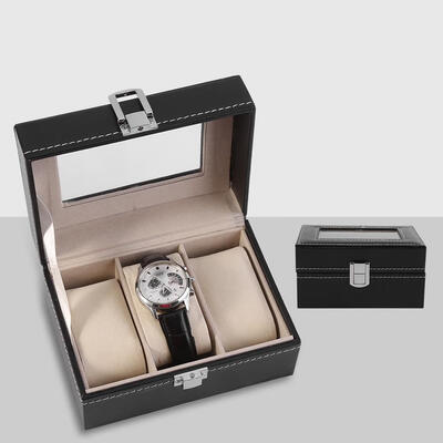 

Watch Storage Case1Pc High Grade 3 Slots PU Leather Box Case For Watch Jewellery Display Storage Organizer HotWatch Storage Box