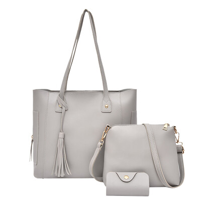

Tailored Fashion Composite Bag Shoulder Crossbody Handbag Bag For Women Girls 3Pcs