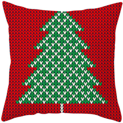 

Tailored 2020Merry Christmas Pillow Cases Cotton Linen Sofa Cushion Cover Home Decor