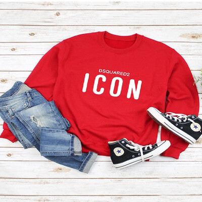 

Soft&Comfy Contrast Letters Pattern Long Sleeve Tee