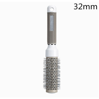 

Gobestart Professional Ceramic Round Barrel Hair Brush Iron Radial Comb for Curling