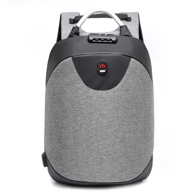 

Mens business travel stereo backpack usb charging anti-theft lock laptop backpack
