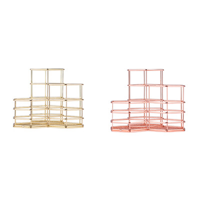 

Hollow-out Pen Container Organizer Iron Geometic Practical Pencil Cup Stationery Storage Box