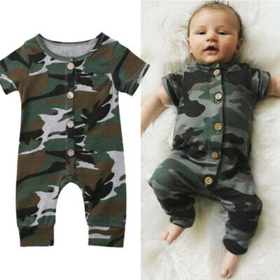 

Infant Baby Kinder Jungen Mädchen Strampler Jumpsuit Bodysuit Baumwolle Outfits