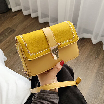 

New matte small bag female 2019 new wave Korean version of the wild single shoulder slung ins fashion chain small square bag