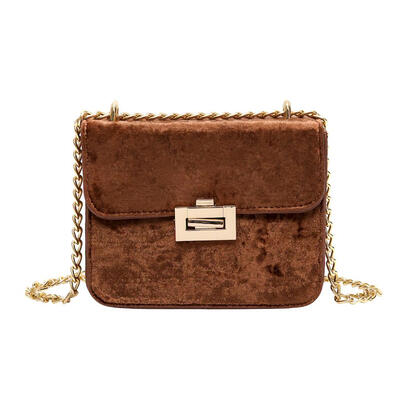 

Women Shoulder Bag Clutch Chain Velvet Handbag Croosbody Messenger Bags