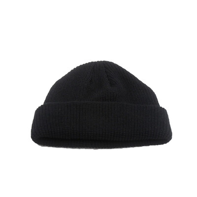 

Unisex Women Men Outdoor Knitted Ski Skull Cap Solid Color Fisherman Docker Hat Winter Warm Beanie Hat