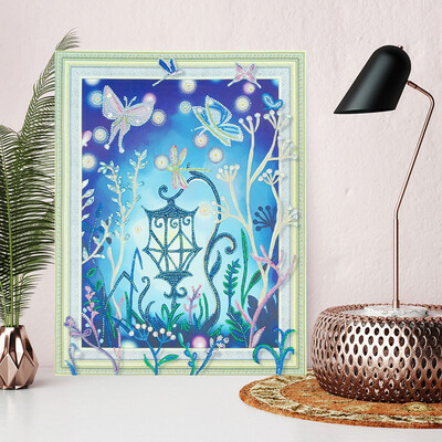 

Siaonvr Special Shaped Diamond 5D Embroidery Owl Rhinestone Pasted DIY Cross Stitch
