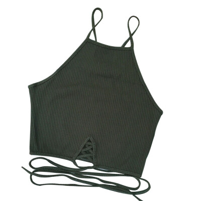 

Strappy Solid Color Tank Top