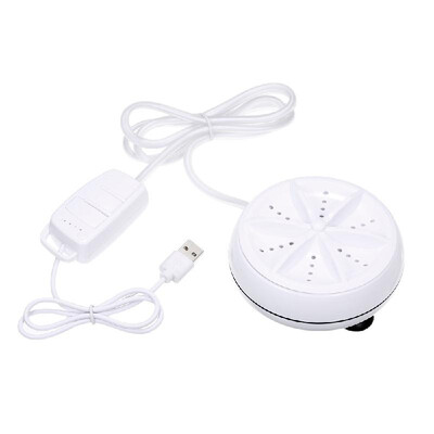 

2in1 Mini Washing Machine Portable Personal Rotating Ultrasonic Turbine Washer with USB Cable Convenient for Travel Home Business