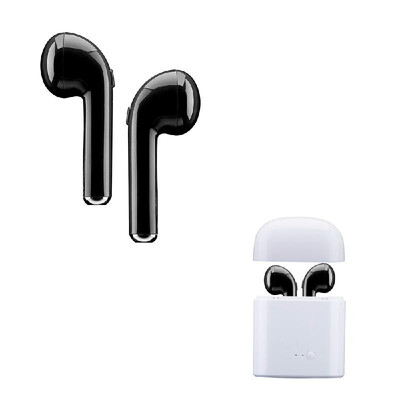 

i7s BT Earphone TWS Headphones Portable Wireless Earphones With Charging Box black
