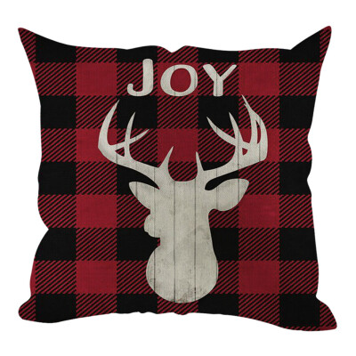 

Siaonvr Christmas Pillow Cover Pillowcases Decorative Sofa Cushion Cover Home Decoration