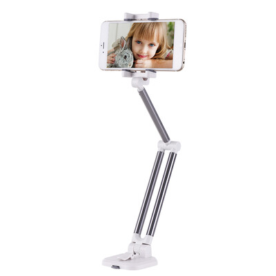 

Universal Smartphone Desktop Stand Car Phone Mount Cell Phone Holder Multi-functional Bracket 360° Rotation for Mobile Live Stream