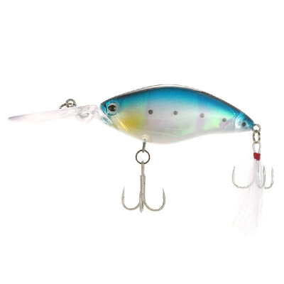 

11cm 18g Crank Bait Fishing Lure Swim Bait Artificial Bait Fishing Tackle Treble Feather Fishing Baits Hooks