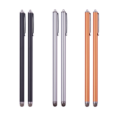 

135cm 53in Universal Capacitive Stylus Pens for TouchScreens Cellphone Tablet with Fiber Tips Bundle of 6pcs 6Silver