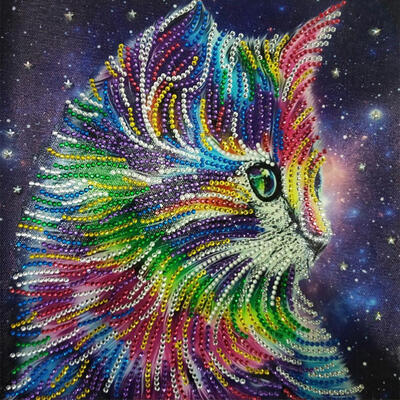 

5D DIY Special Shaped Diamond Paint Multi Cat Cross Stitch Embroidery Kit