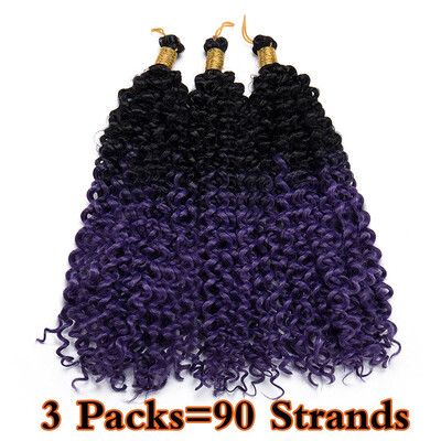 

3 Packs Afro MarleyBob Crochet Hair Marlibob Crochet Extension Kinky Curly Kinky Bundle Ombre Braidng Hair Extensions