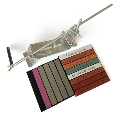 

Upgraded Fixed-angle Knife Sharpener Kit Full Metal Stainless Steel Professional 14 Sharpening Stones