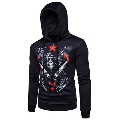 

Hooded 3D Orangutan Print Pullover Hoodie