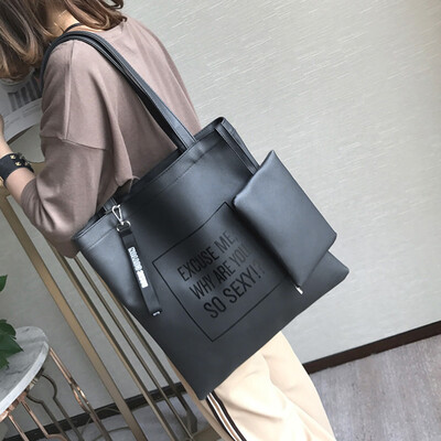 

Tailored 2PC Women Crossbody Bag Shoulder Bag Handbag Messenger Bag Phone Coin Bag BlacK