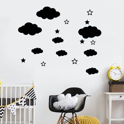 

Gobestart DIY Clouds Wall Decals Childrens Room Home Decoration Art