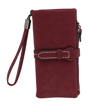 

Tailored Womens 2019 New Matte Zipper Long Wallet Multi-Function Mobile Phone Bag