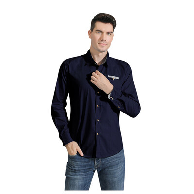 

Toponeto Mens New Style Fashion stamped Long Sleeve Shirt Printed Long-Sleeved Blouse