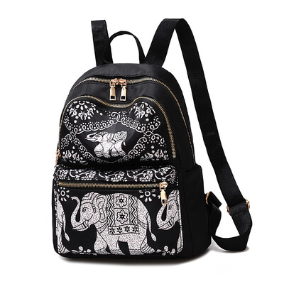 

Travel backpack female fashion tide fashion wild bag Oxford cloth canvas small backpack female bag
