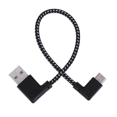 

Nylon Braided 90 Degree Connector USB31 Type-C Port Charging Data Cable