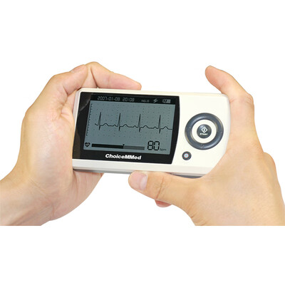 

Ultras ChoiceMMed handheld ECG detector MD100A12-B 200 memory three-lead ECG waveform heart rate measurement ECG