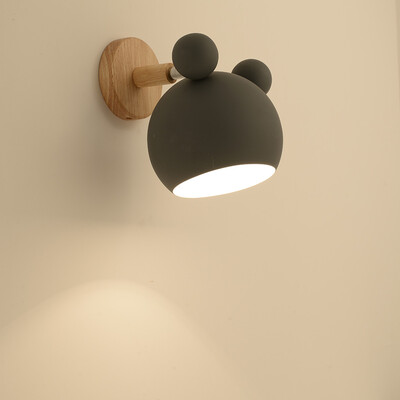 

〖Follure〗Creative Wall Lamp Swing Head Sconce light Bedroom Lighting Bedside Reading Lamp