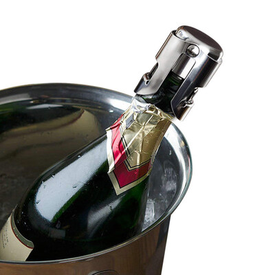 

4Pcs Stainless Steel Vacuum Sealed Wine Champagne Bottle Stoppers for Bar Home