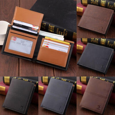 

Top Quality Mens Bifold Leather Wallet Credit Card Holder Billfold Purse Clutch