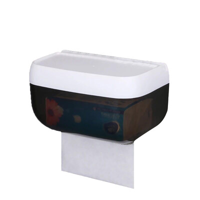 

Toponeto Sticker Toilet Paper Roll Tissue Rack Wall Mounted Holder Shelf