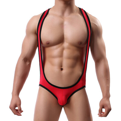 

Tailored Men Soft Solid Color Sexy Leather Buttock Underwear Breathable Sexy Underwear