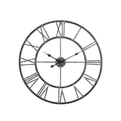 

Retro Decorative Wall Clock Living Room Coffee House Simple Iron Art Big Wall Clock