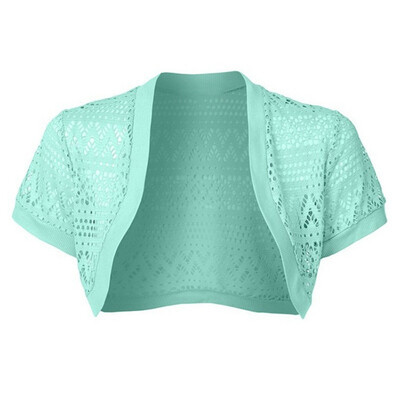 

2019 New Summer Fashion Hollow Out Shawl Cardigan Jacket Women Plus Size Casual Solid Color Short-sleeved Cardigan Short Coat