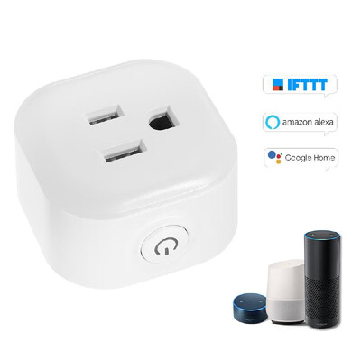 

Mini Wifi Smart Socket with Energy Monitoring Function Bulgy OnOff Button Smart Alexa Outlet Support APP Remote Control Timing Fu